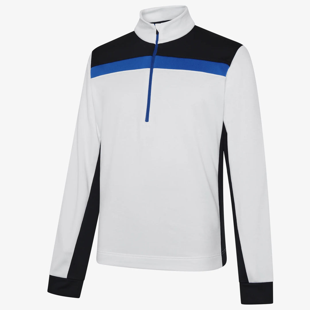 Dean is a Insulating golf mid layer for Men in the color Black/White/Royal Blue(0)