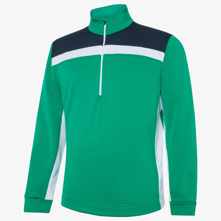 Dean is a Insulating golf mid layer for Men in the color Navy/Golf Green(0)
