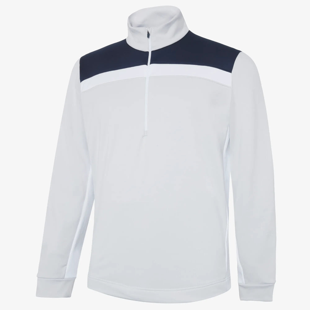 Dean is a Insulating golf mid layer for Men in the color Cool Grey/Navy(0)