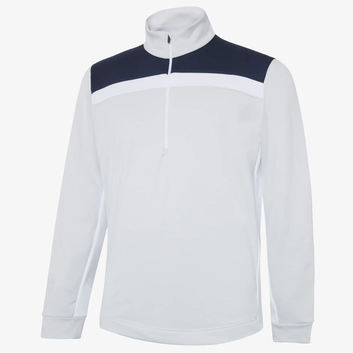 Dean is a Insulating golf mid layer for Men in the color Cool Grey/Navy(0)