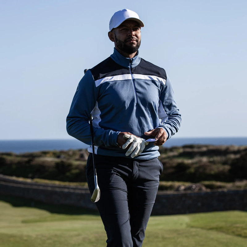 Dean is a Insulating golf mid layer for Men in the color Moonlight Blue/Navy(8)