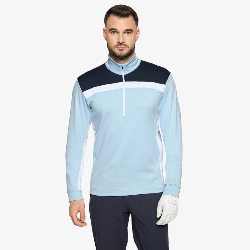Dean is a Insulating golf mid layer for Men in the color Crystal Blue/White/Navy(1)