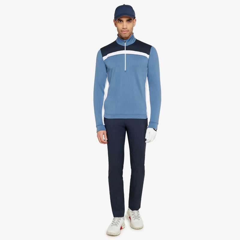 Dean is a Insulating golf mid layer for Men in the color Moonlight Blue/Navy(2)