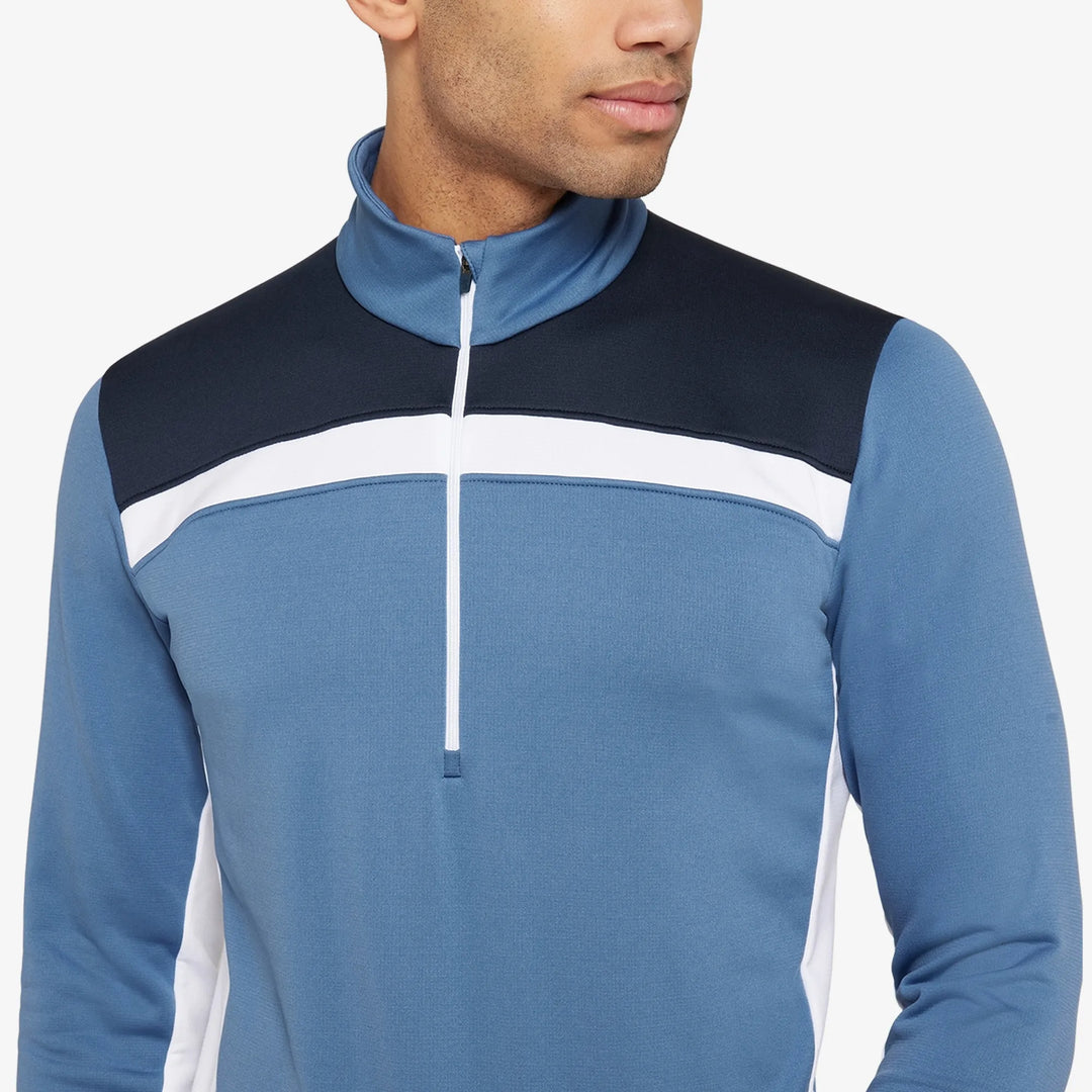 Dean is a Insulating golf mid layer for Men in the color Moonlight Blue/Navy(3)