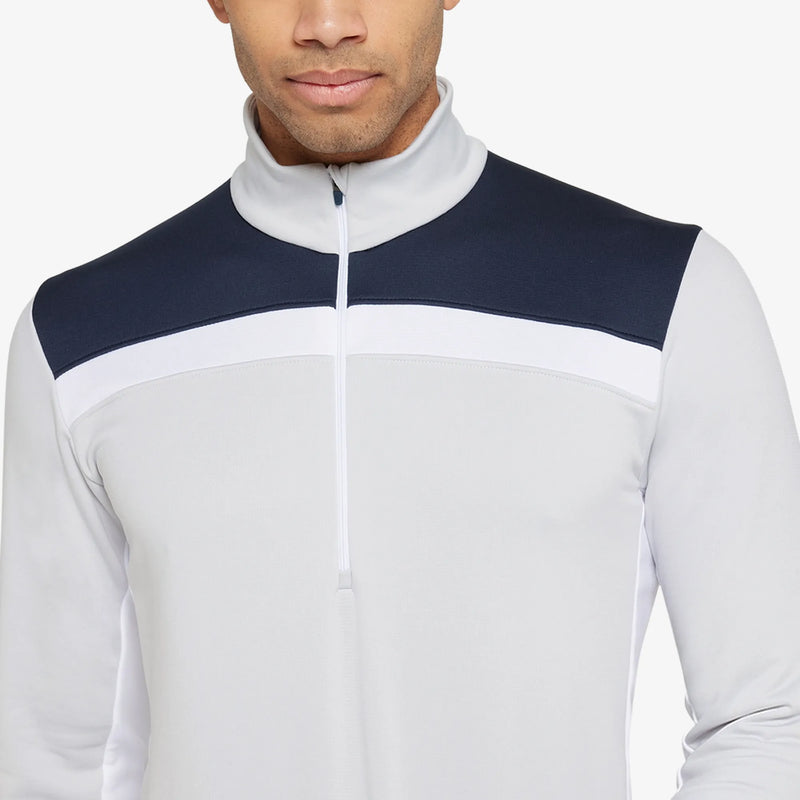 Dean is a Insulating golf mid layer for Men in the color Cool Grey/Navy(3)