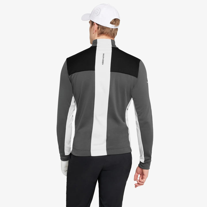 Dean is a Insulating golf mid layer for Men in the color Forged Iron/Black (4)
