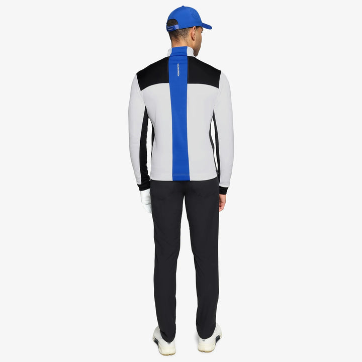 Dean is a Insulating golf mid layer for Men in the color Black/White/Royal Blue(5)