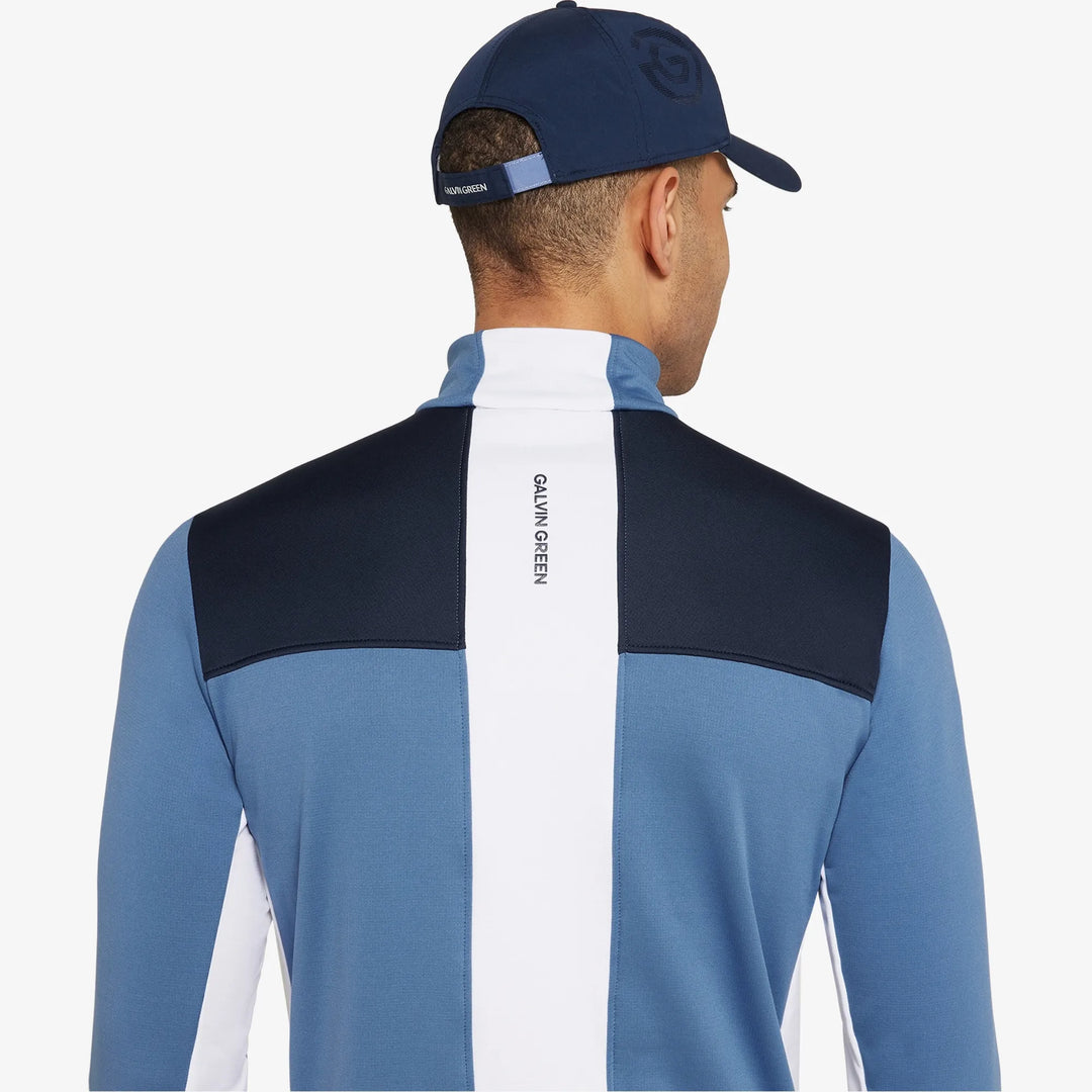 Dean is a Insulating golf mid layer for Men in the color Moonlight Blue/Navy(5)
