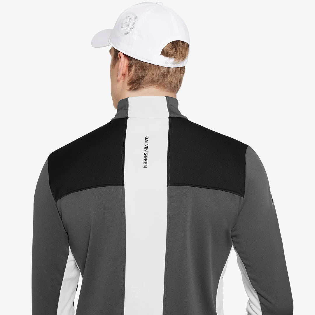 Dean is a Insulating golf mid layer for Men in the color Forged Iron/Black (5)
