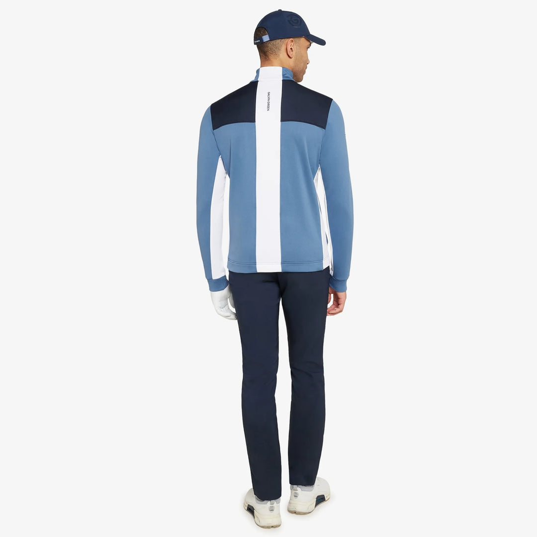 Dean is a Insulating golf mid layer for Men in the color Moonlight Blue/Navy(6)