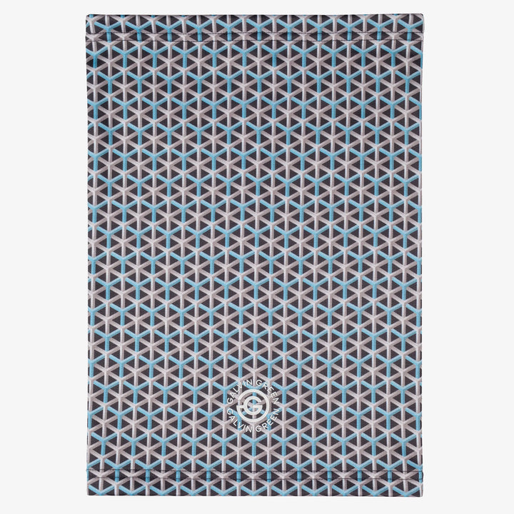 Delta is a Insulating golf neck warmer in the color Aqua/Navy(5)