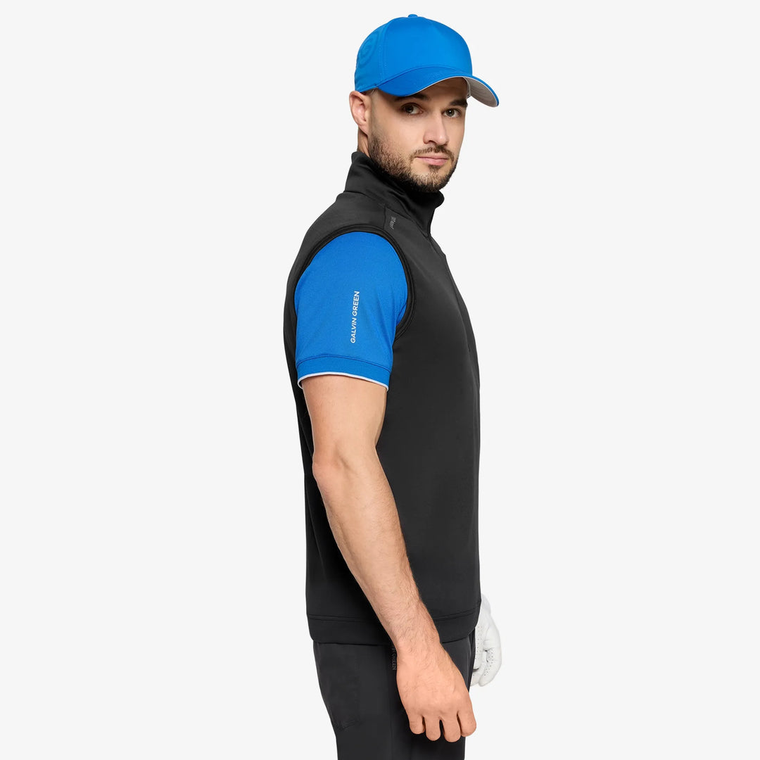 Del is a Insulating golf vest for Men in the color Black(2)