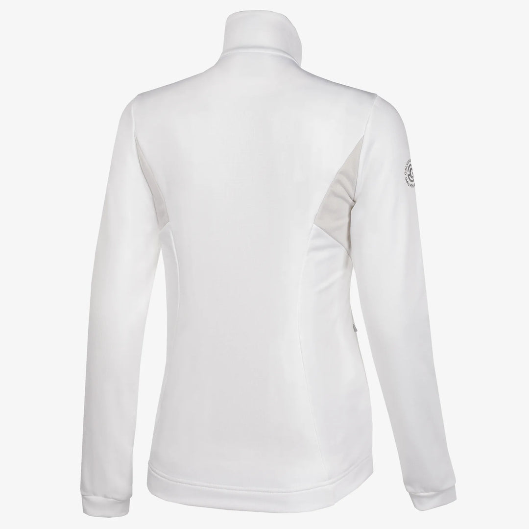 Destiny is a Insulating golf mid layer for Women in the color White/Cool Grey(7)