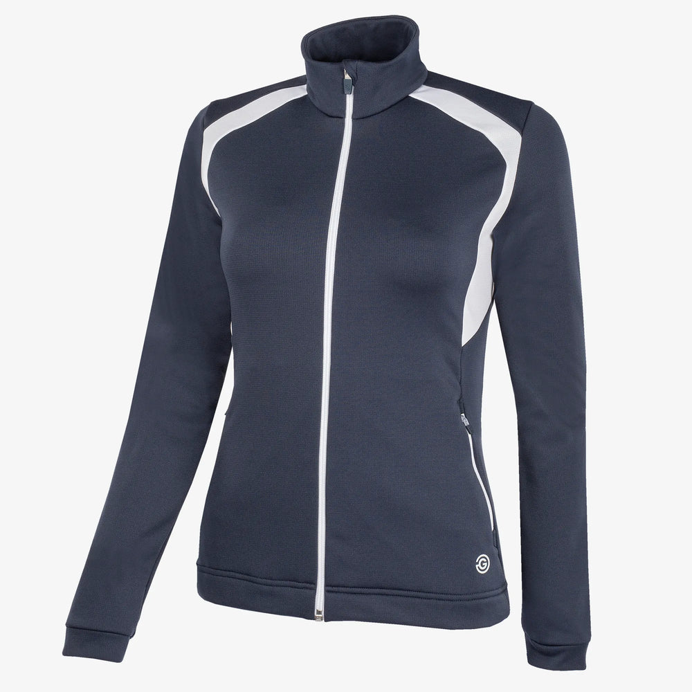 Destiny is a Insulating golf mid layer for Women in the color Navy/White(0)