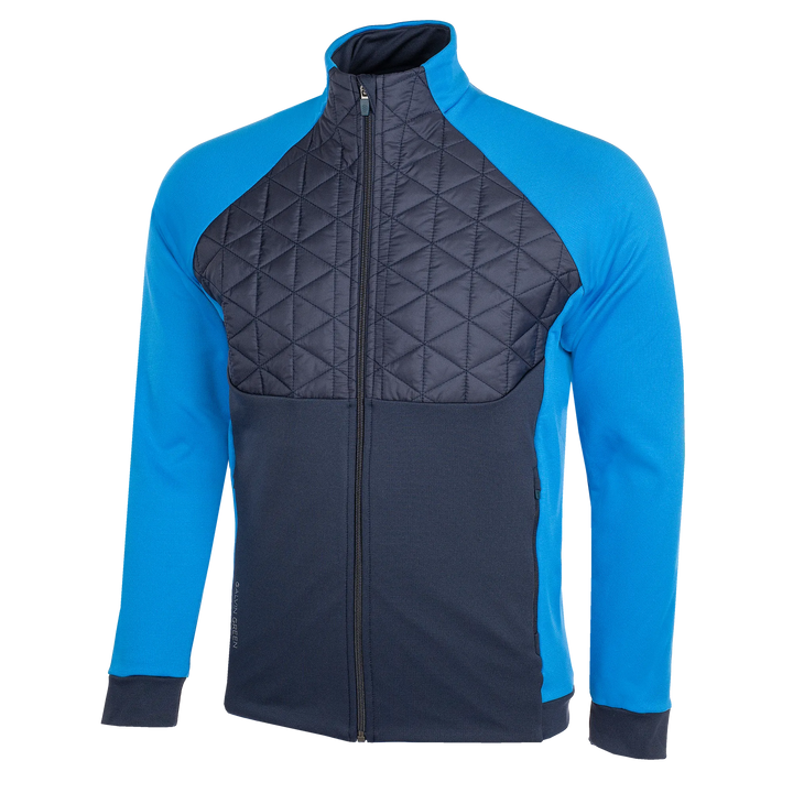 Dexter is a Insulating golf mid layer for Men in the color Navy/Blue(0)