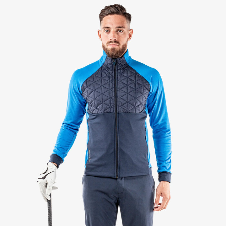 Dexter is a Insulating golf mid layer for Men in the color Navy/Blue(1)