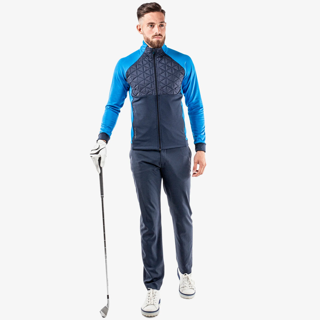 Dexter is a Insulating golf mid layer for Men in the color Navy/Blue(2)