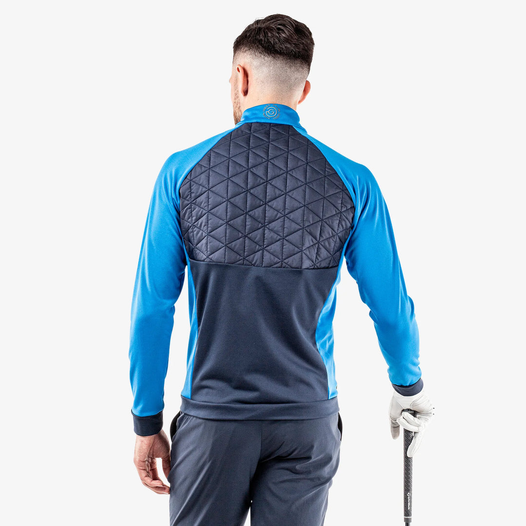 Dexter is a Insulating golf mid layer for Men in the color Navy/Blue(6)
