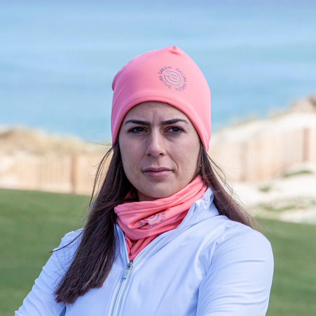 Dex is a Insulating golf neck warmer in the color Coral(5)
