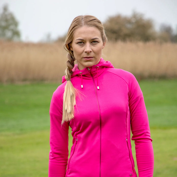 Diane is a Insulating golf sweatshirt for Women in the color Sugar Coral(3)