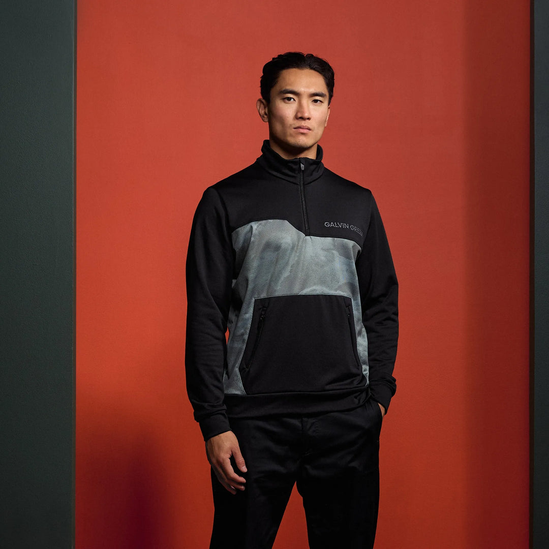 Diaz is a Insulating mid layer for Men in the color Duck Green/Black(7)