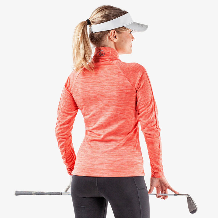 Dina is a Insulating golf mid layer for Women in the color Coral(5)