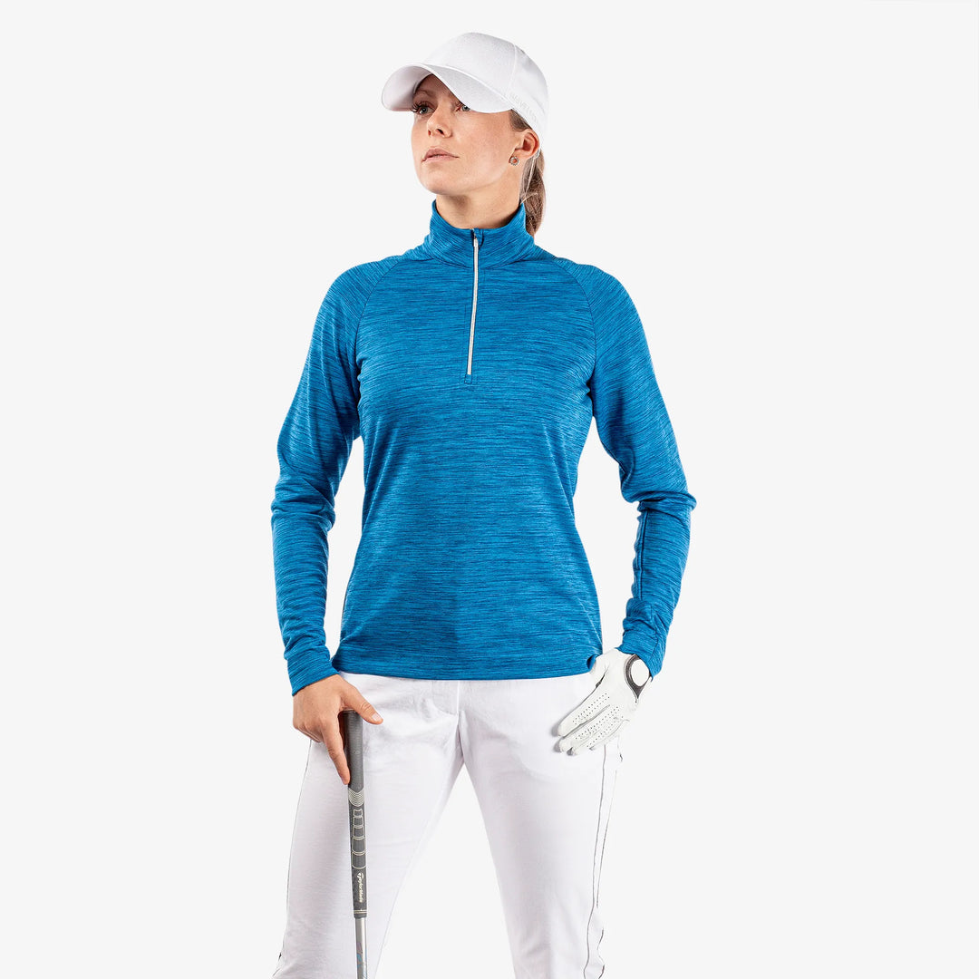 Dina is a Insulating golf mid layer for Women in the color Blue(1)
