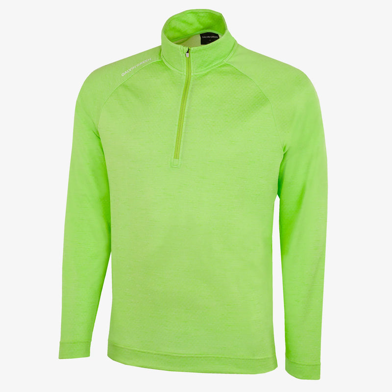 Dion is a Insulating golf mid layer for Men in the color Fresh Green Melange(0)