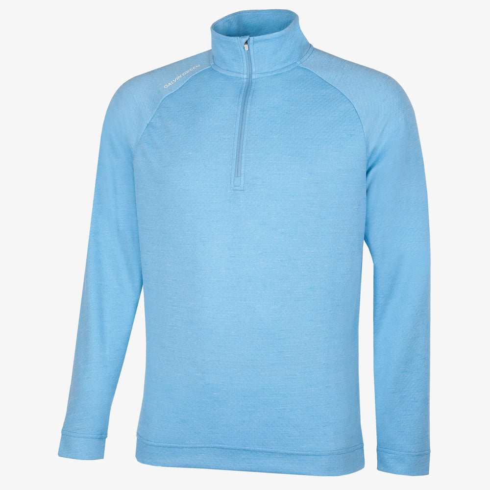 Dion is a Insulating golf mid layer for Men in the color Alaskan Blue Melange(0)