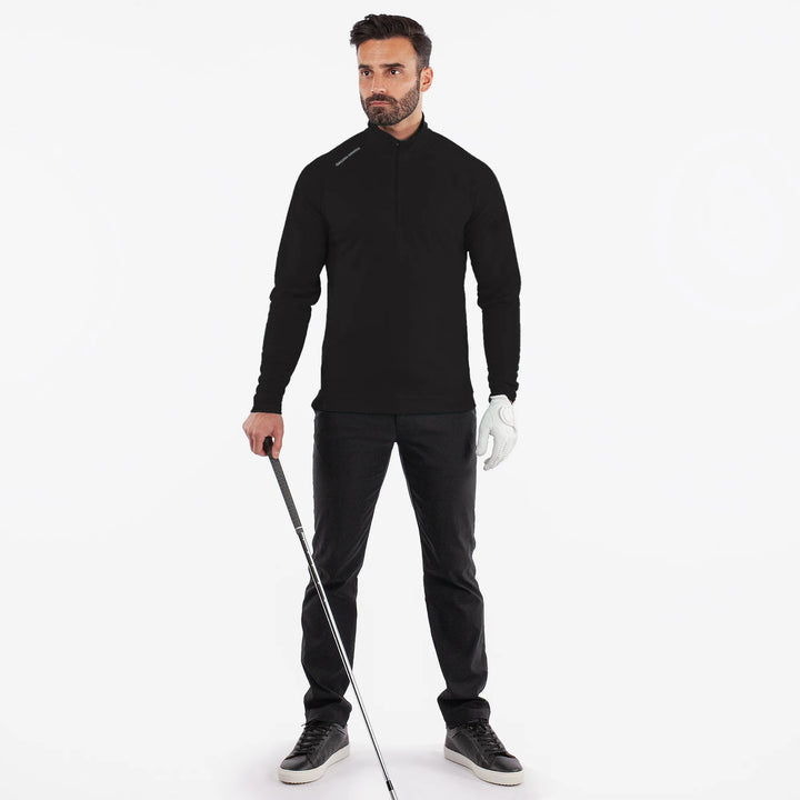 Dion is a Insulating golf mid layer for Men in the color Black(2)