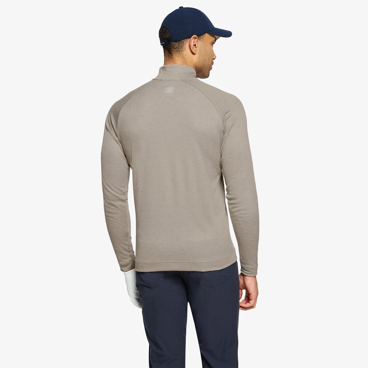 Dion is a Insulating golf mid layer for Men in the color Sand melange(4)