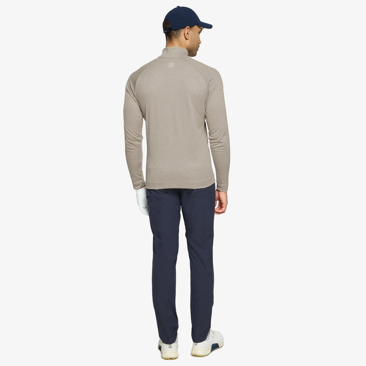 Dion is a Insulating golf mid layer for Men in the color Sand melange(5)