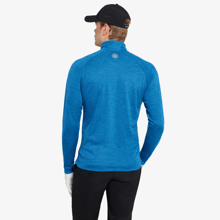Dion is a Insulating golf mid layer for Men in the color Royal Blue Melange(4)