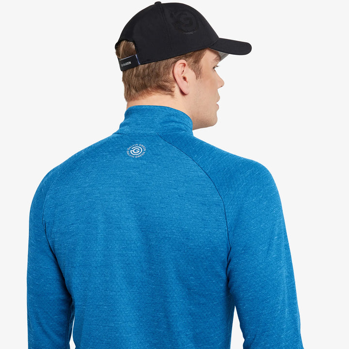 Dion is a Insulating golf mid layer for Men in the color Royal Blue Melange(5)