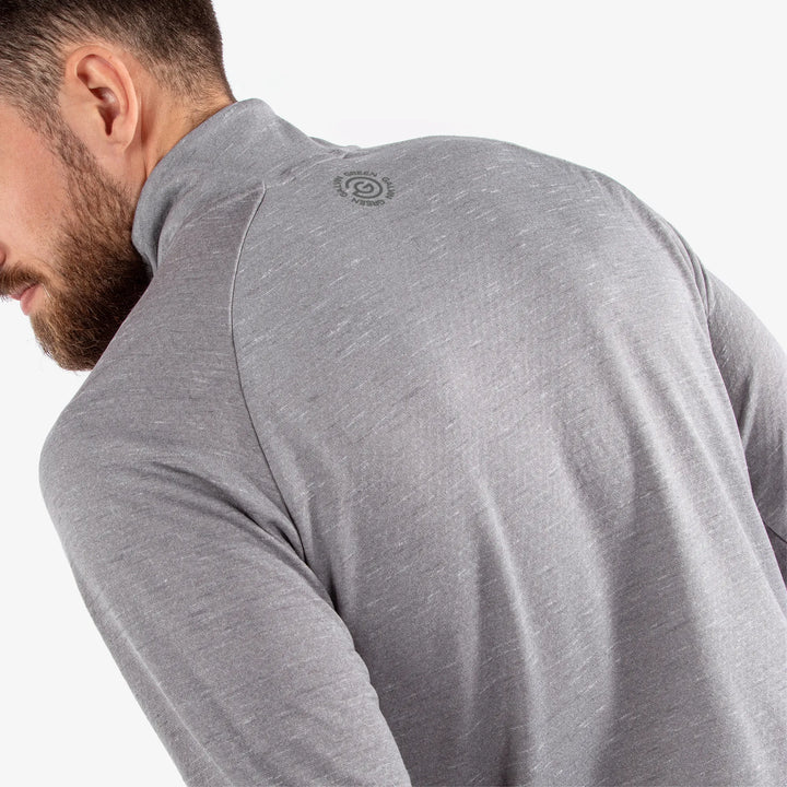 Dion is a Insulating golf mid layer for Men in the color Grey melange(4)