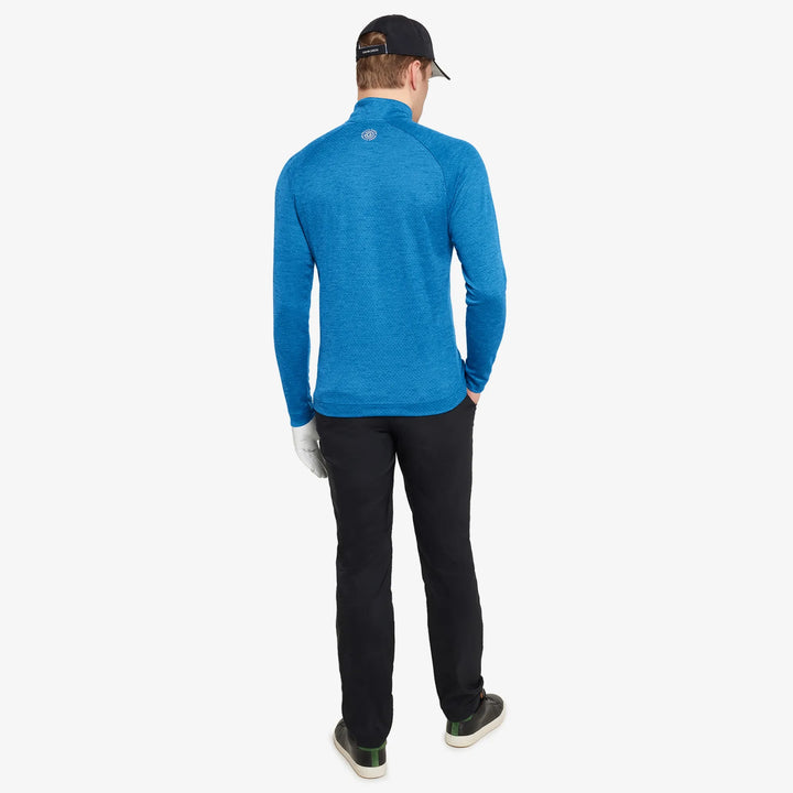 Dion is a Insulating golf mid layer for Men in the color Royal Blue Melange(6)