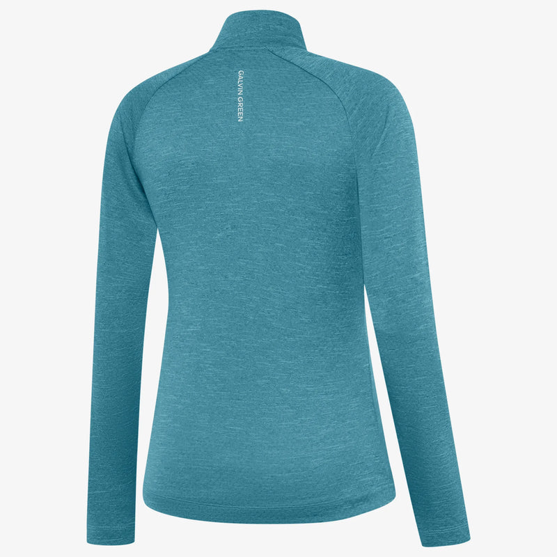 Diora is a Insulating golf mid layer for Women in the color Storm Blue Melange(6)