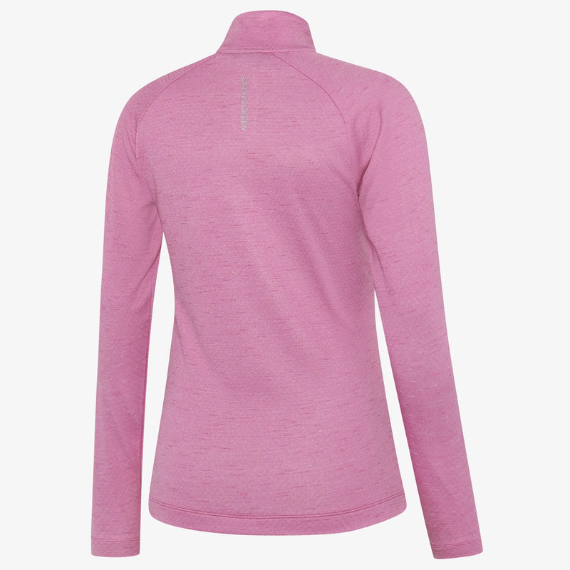 Diora is a Insulating golf mid layer for Women in the color Fuchsia melange(1)