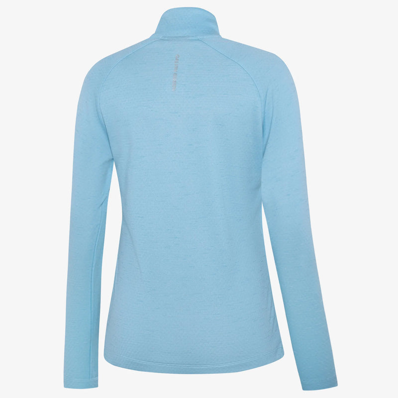 Diora is a Insulating golf mid layer for Women in the color Crystal Blue Melange(1)