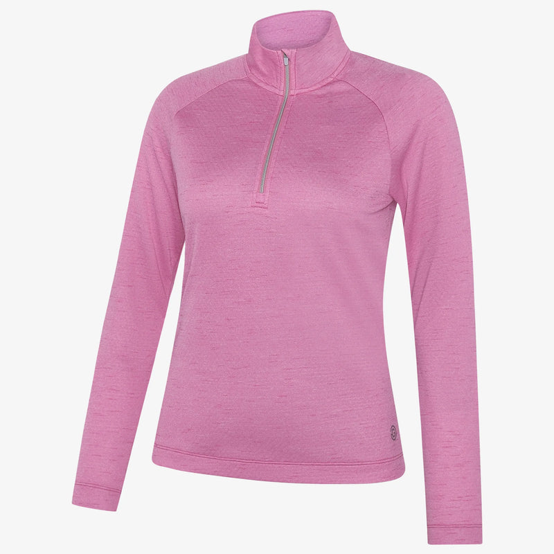 Diora is a Insulating golf mid layer for Women in the color Fuchsia melange(0)
