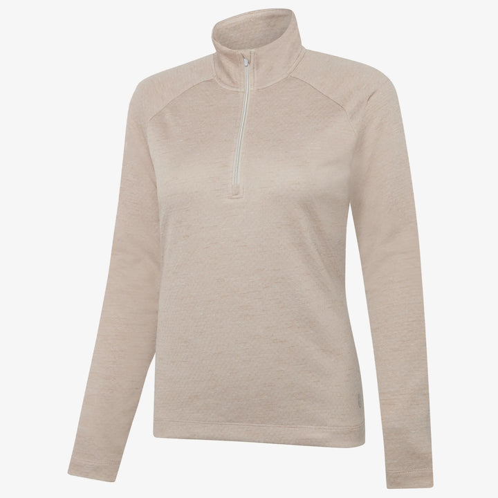 Diora is a Insulating golf mid layer for Women in the color Sand melange(0)