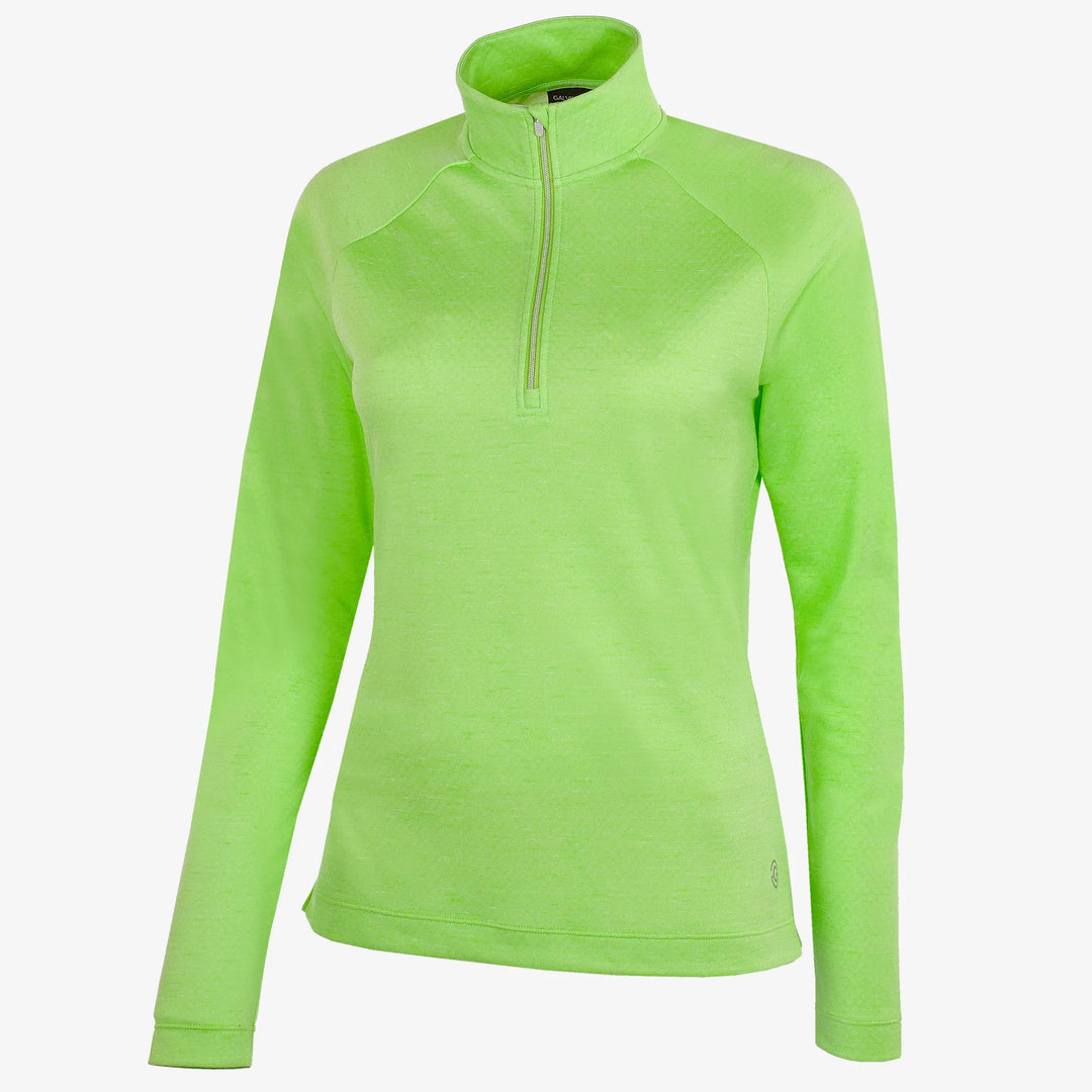 Diora is a Insulating golf mid layer for Women in the color Fresh Green Melange(0)