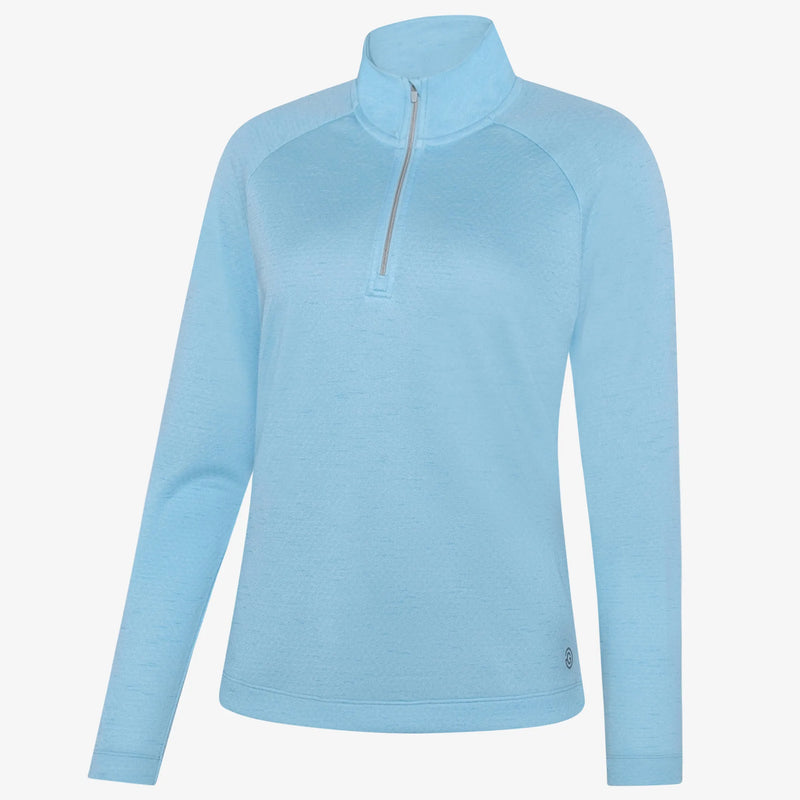 Diora is a Insulating golf mid layer for Women in the color Crystal Blue Melange(0)