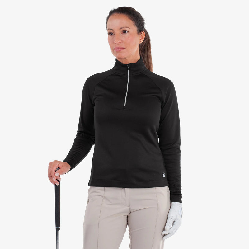 Diora is a Insulating golf mid layer for Women in the color Black(1)