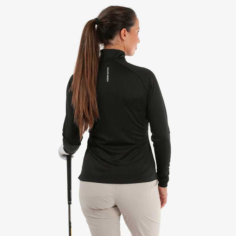 Diora is a Insulating golf mid layer for Women in the color Black(4)