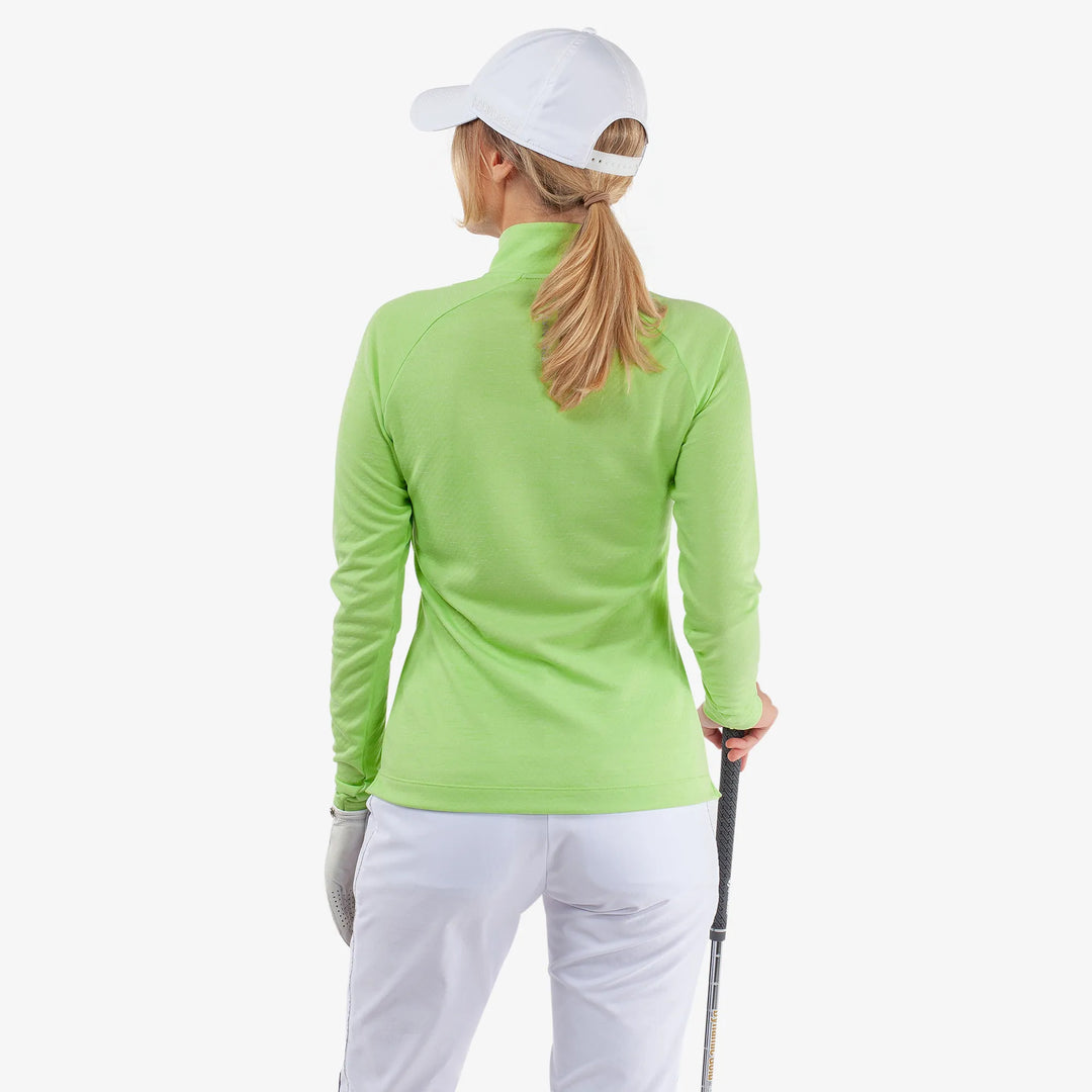 Diora is a Insulating golf mid layer for Women in the color Fresh Green Melange(4)