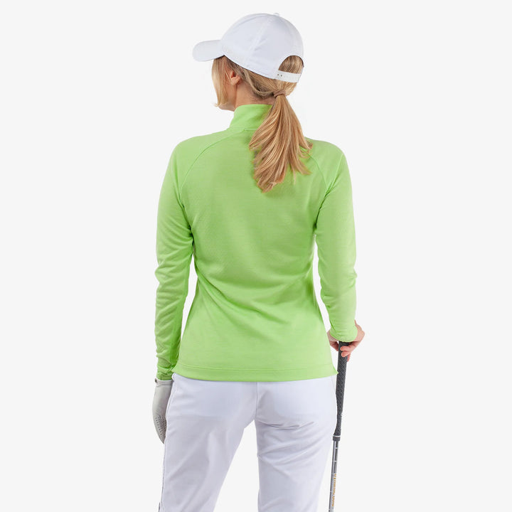 Diora is a Insulating golf mid layer for Women in the color Fresh Green Melange(4)