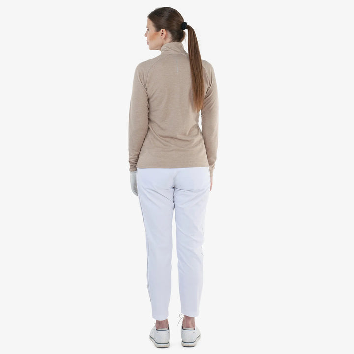 Diora is a Insulating golf mid layer for Women in the color Sand melange(5)