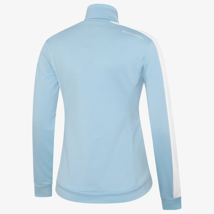 Dixie is a Insulating golf mid layer for Women in the color Crystal Blue/White(1)