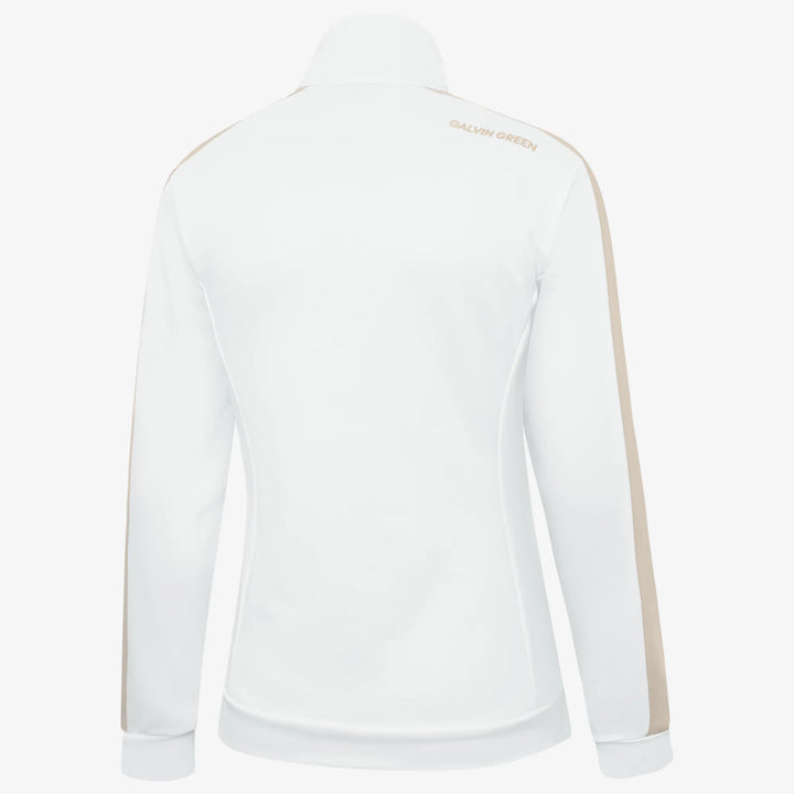 Dixie is a Insulating golf mid layer for Women in the color White/Sand(6)
